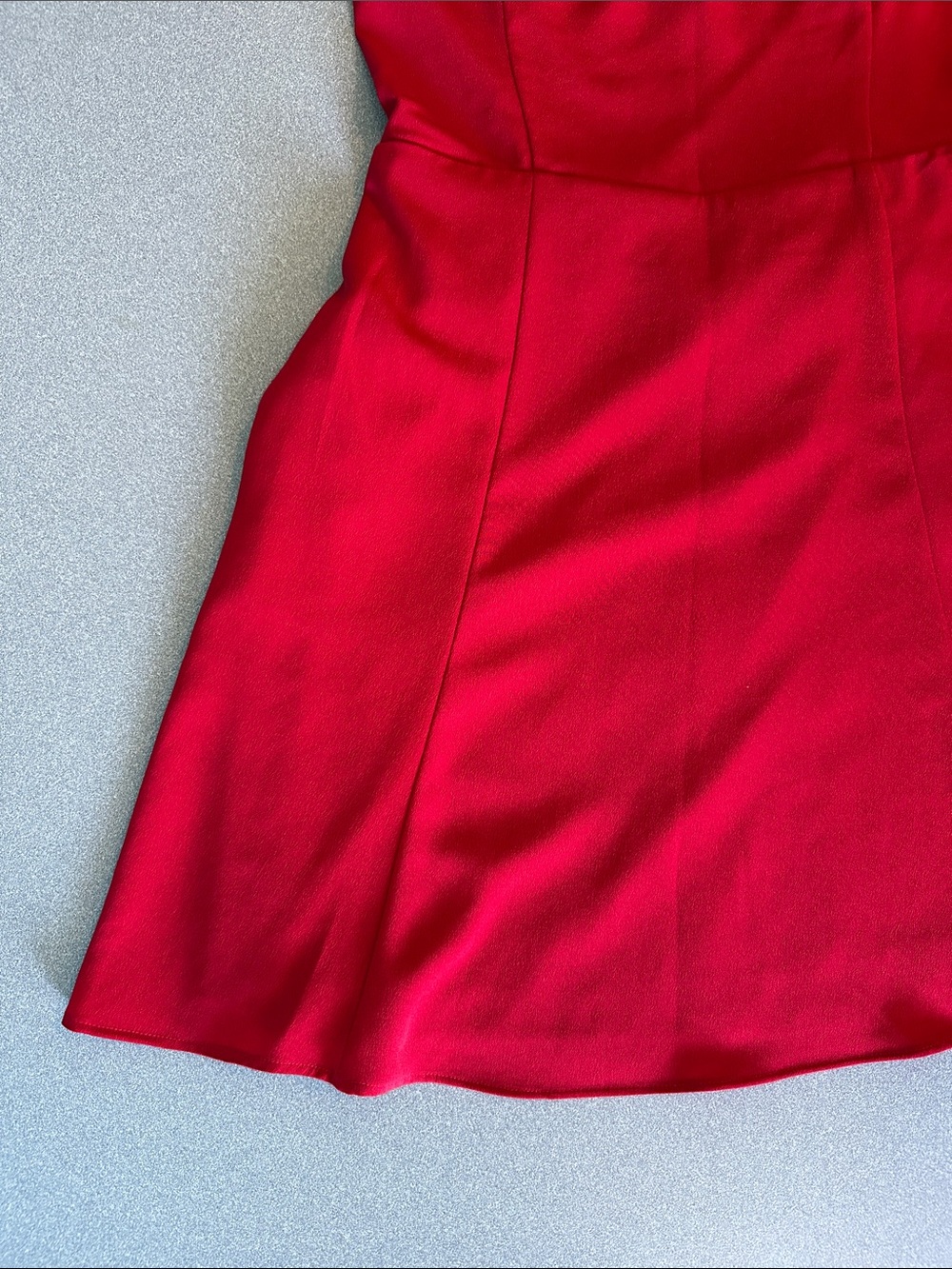 ABERCROMBIE & FITCH Red Mini Dress | Size S - Picture 4 of 10